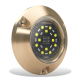 Supra SMX54 Surface Mount - White/Blue Color - Underwater Light - Bronze finish - Dual Color - 7500 fixture lumen 90 degree angle beam - 60-0534- 010-04505-00 - Lumishore